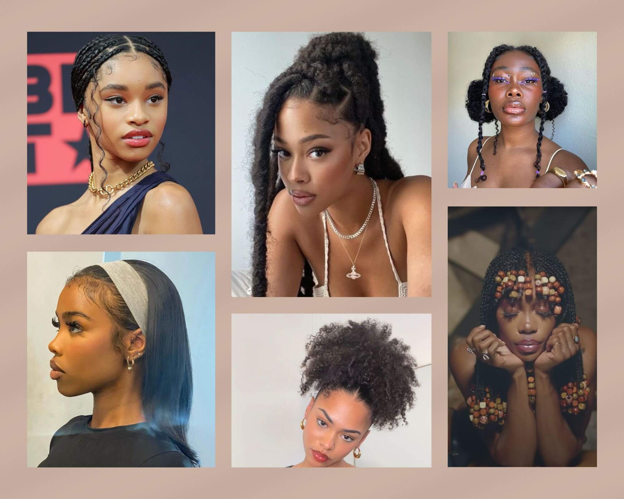 Brown Feminine Jewelry Photo Collage Landscape